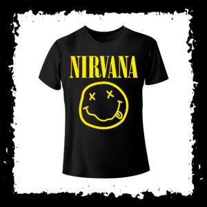 NIRVANA Logo Smiley Face, Rock Shop BiH